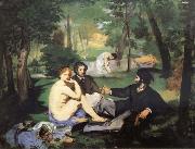 Edouard Manet Having lunch on the grassplot USA oil painting reproduction